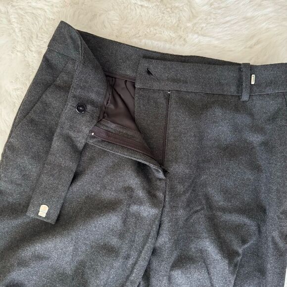 Zara Basic Wide Leg Ankle Pants - Charcoal - Picture 5 of 11